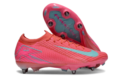 Nike Air Zoom Mercurial Vapor 16 Elite SG Soft Ground Soccer Cleats - Red/Jade/Pink