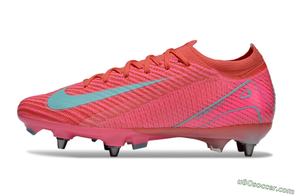 Nike Air Zoom Mercurial Vapor 16 Elite SG Soft Ground Soccer Cleats - Red/Jade/Pink 2