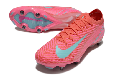 Nike Air Zoom Mercurial Vapor 16 Elite SG Soft Ground Soccer Cleats - Red/Jade/Pink