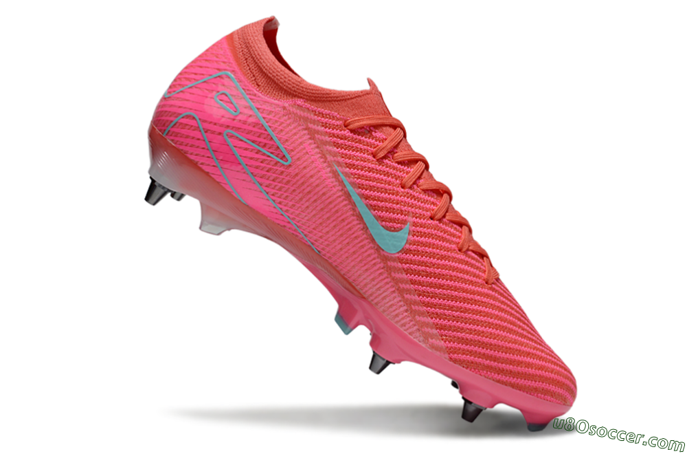 Nike Air Zoom Mercurial Vapor 16 Elite SG Soft Ground Soccer Cleats - Red/Jade/Pink 4
