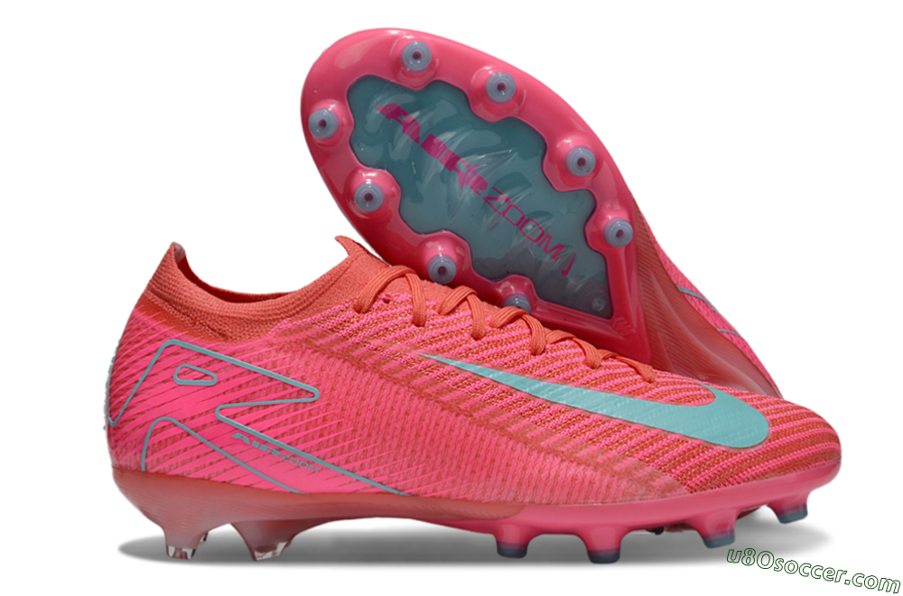 Nike Air Zoom Mercurial Vapor 16 Elite AG Artificial Grass Soccer Cleats - Pink/Jade 1