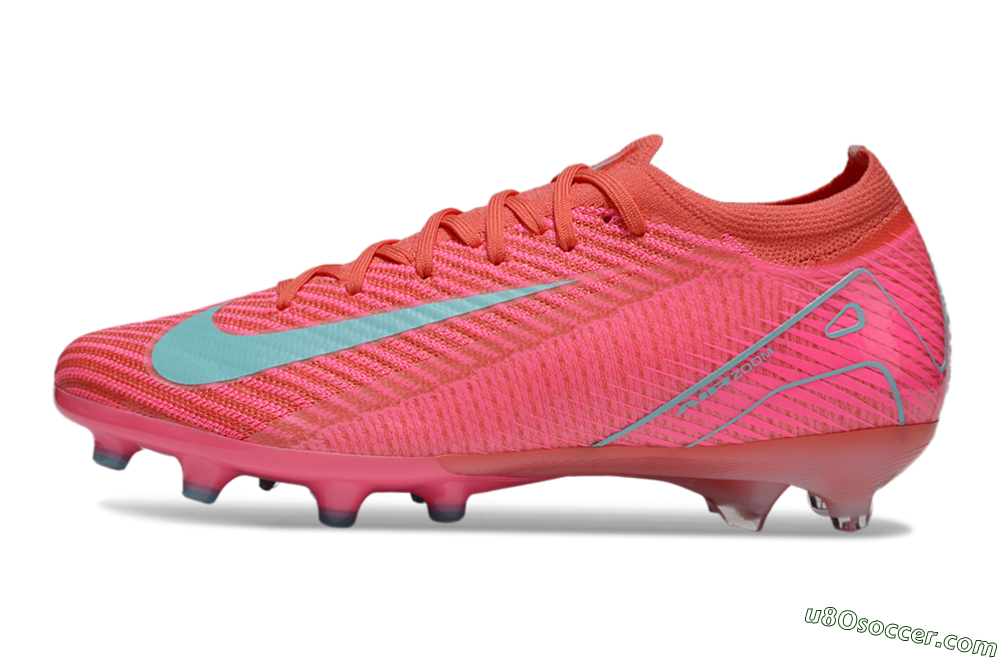 Nike Air Zoom Mercurial Vapor 16 Elite AG Artificial Grass Soccer Cleats - Pink/Jade 2