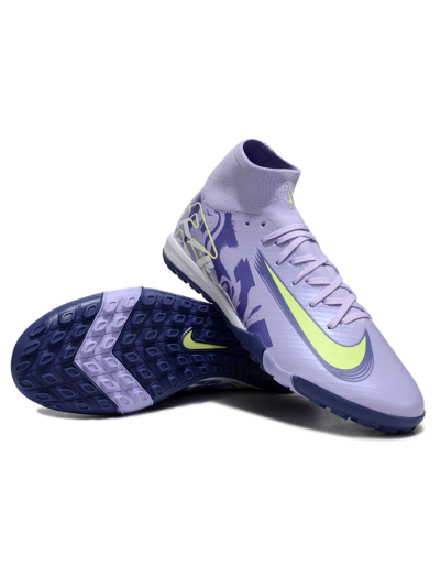 Nike Air Zoom Mercurial Superfly 10 Elite TF Artificial Turf Soccer Shoes - Purple/Yellow/White