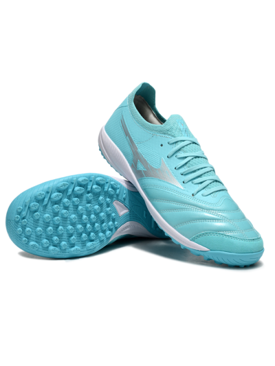 Mizuno Morelia Neo Sala TF Artificial Turf Soccer Shoes - Jade/Silver/White