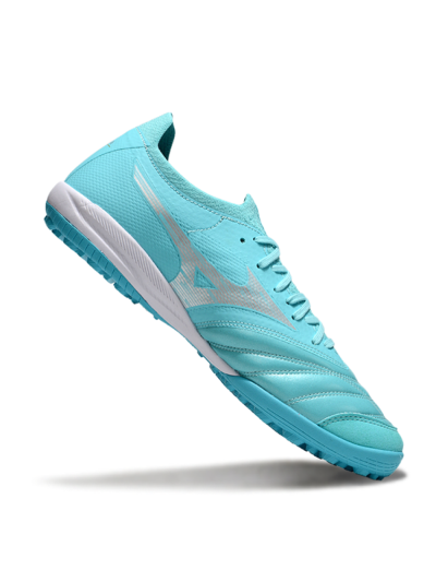 Mizuno Morelia Neo Sala TF Artificial Turf Soccer Shoes - Jade/Silver/White