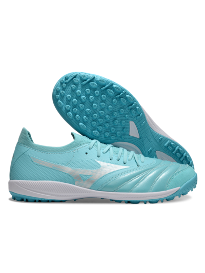Mizuno Morelia Neo Sala TF Artificial Turf Soccer Shoes - Jade/Silver/White