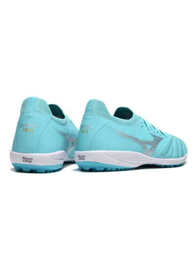 Mizuno Morelia Neo Sala TF Artificial Turf Soccer Shoes - Jade/Silver/White