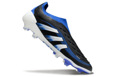 Adidas Predator Elite 25 Laceless FG Firm Ground Soccer Cleats - Black/Blue/White