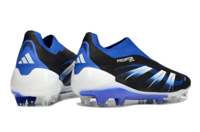 Adidas Predator Elite 25 Laceless FG Firm Ground Soccer Cleats - Black/Blue/White