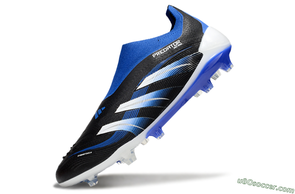 Adidas Predator Elite 25 Laceless FG Firm Ground Soccer Cleats - Black/Blue/White 5