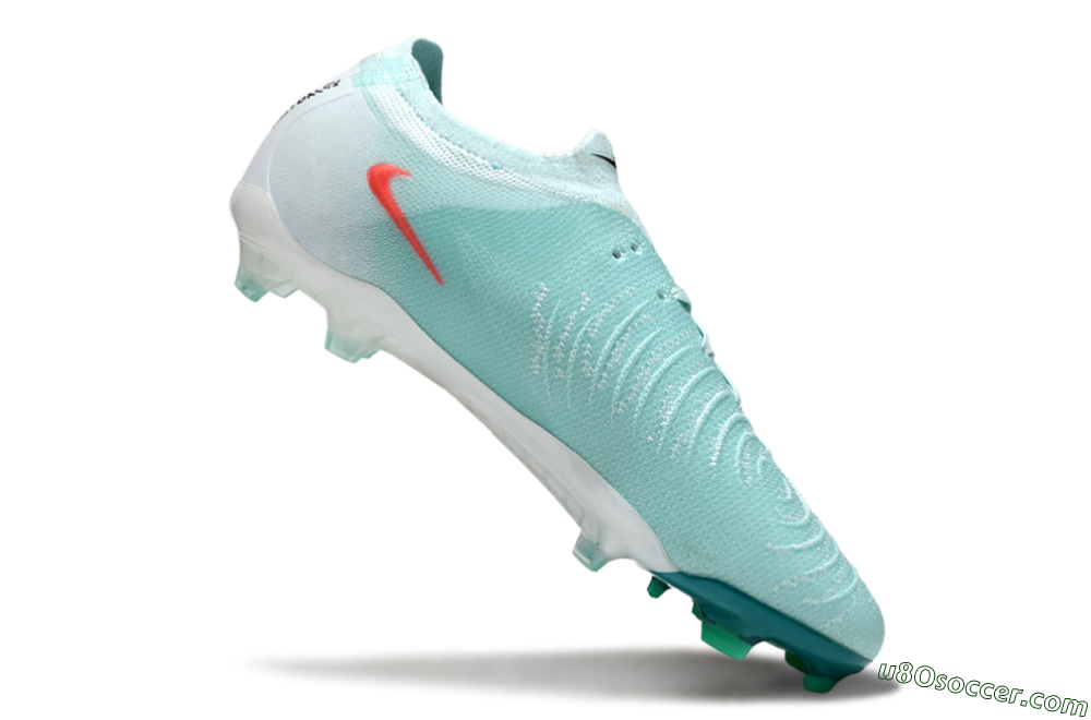 Nike Phantom Luna Elite FG Firm Ground Soccer Cleats - Jade/Red/White 4