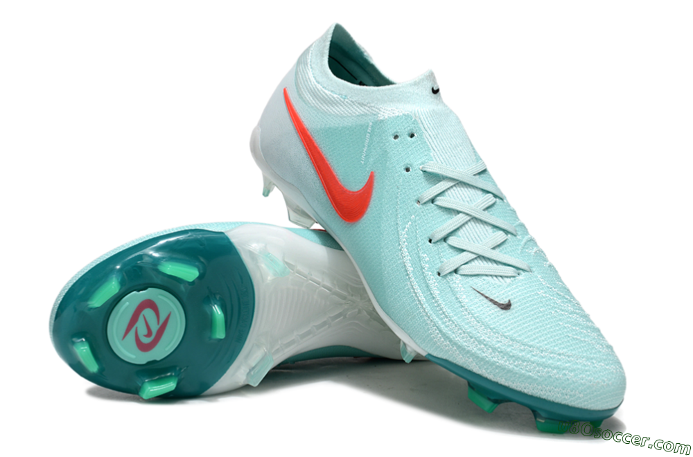 Nike Phantom Luna Elite FG Firm Ground Soccer Cleats - Jade/Red/White 3