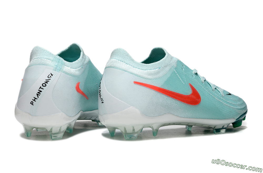 Nike Phantom Luna Elite FG Firm Ground Soccer Cleats - Jade/Red/White 6