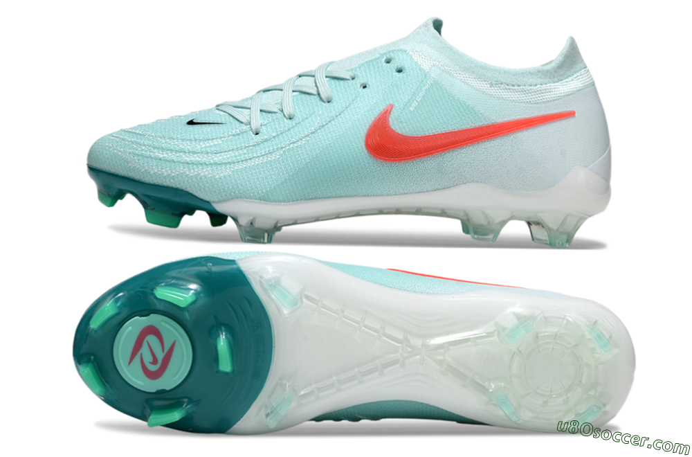 Nike Phantom Luna Elite FG Firm Ground Soccer Cleats - Jade/Red/White 0