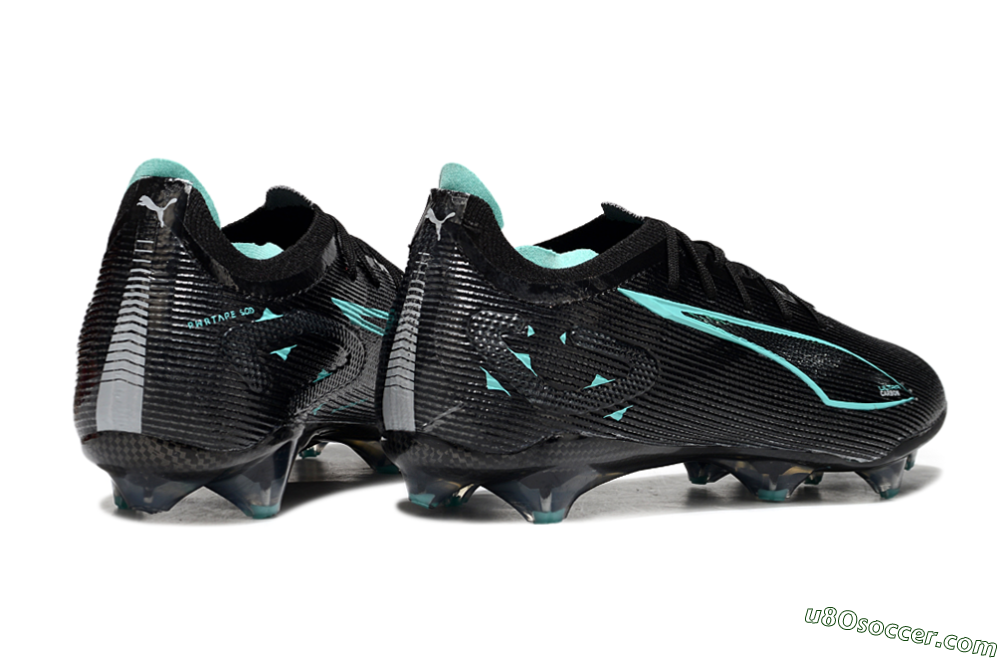 Puma Ultra 5 Ultimate FG Firm Ground Soccer Cleats - Black/Jade 6