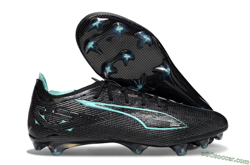 Puma Ultra 5 Ultimate FG Firm Ground Soccer Cleats - Black/Jade 1