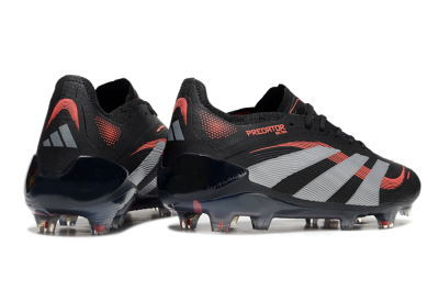 Adidas Predator Elite 25 FG Firm Ground Soccer Cleats - Black/Red/Grey
