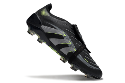 Adidas Predator Elite 25 Foldover Tongue FG Firm Ground Soccer Cleats - Black/Yellow/Grey