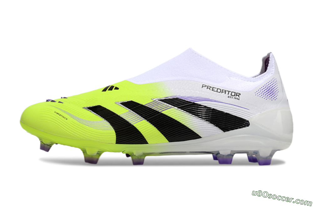 Adidas Predator Elite 25 Laceless FG Firm Ground Soccer Cleats - Yellow/Black/White 2