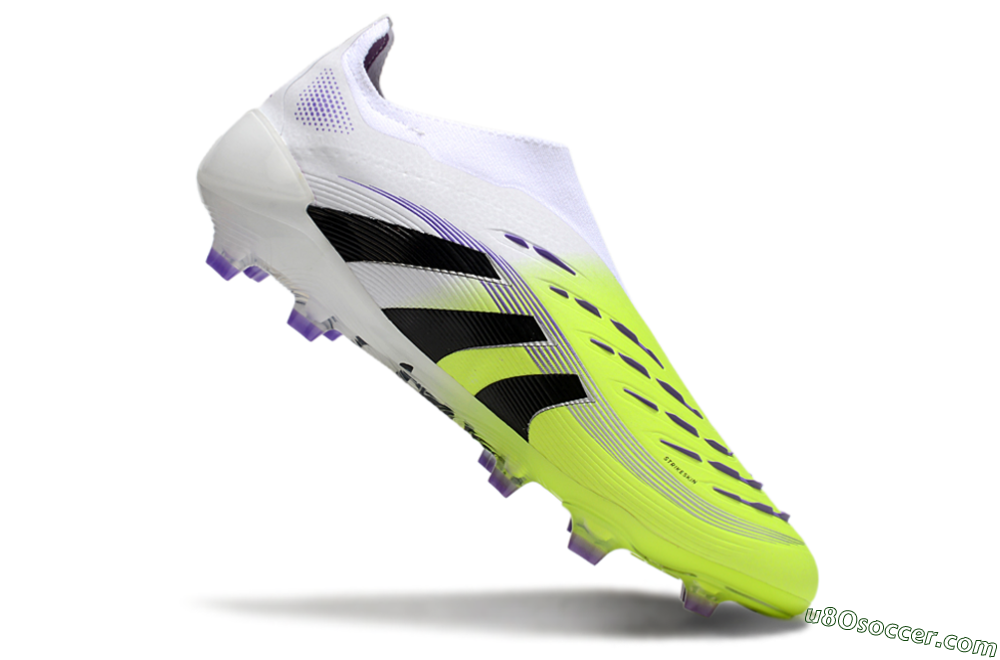 Adidas Predator Elite 25 Laceless FG Firm Ground Soccer Cleats - Yellow/Black/White 4