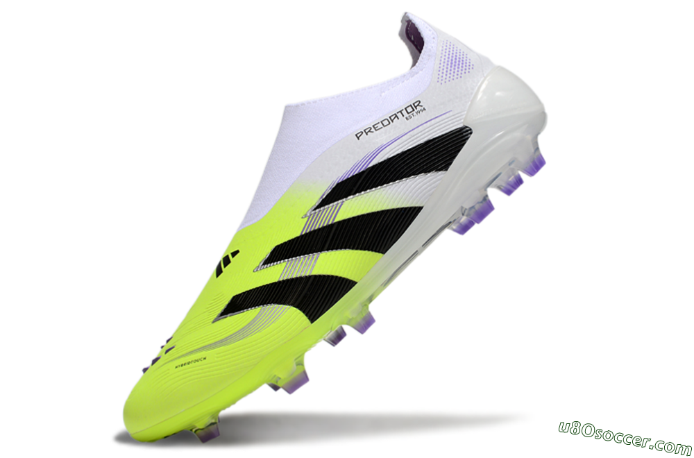 Adidas Predator Elite 25 Laceless FG Firm Ground Soccer Cleats - Yellow/Black/White 5