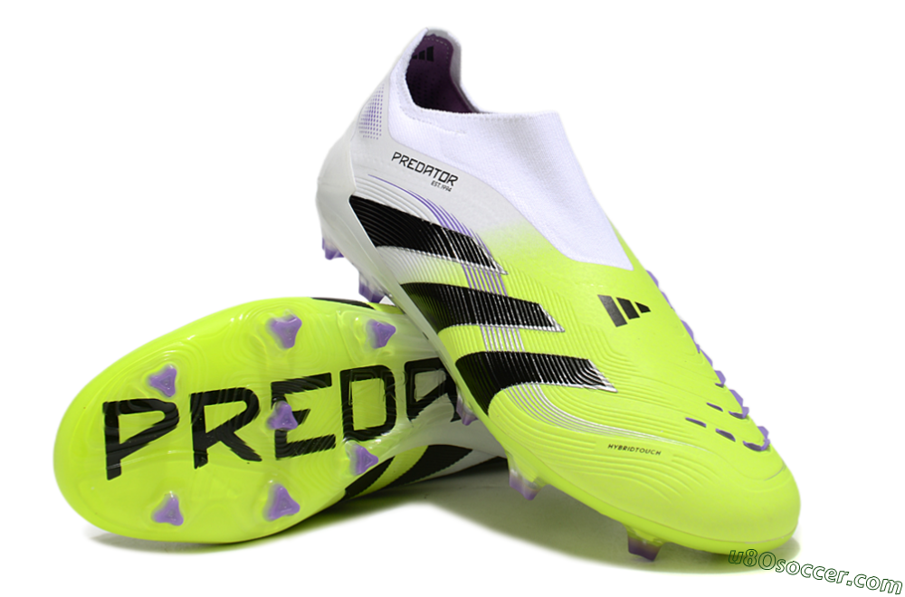 Adidas Predator Elite 25 Laceless FG Firm Ground Soccer Cleats - Yellow/Black/White 3