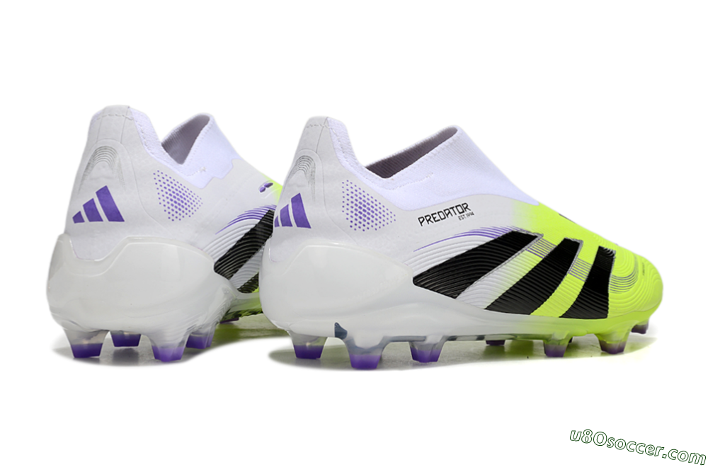 Adidas Predator Elite 25 Laceless FG Firm Ground Soccer Cleats - Yellow/Black/White 6