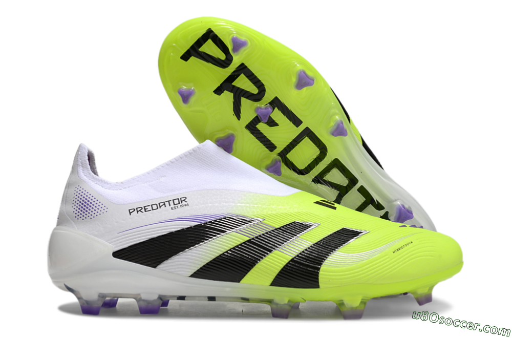 Adidas Predator Elite 25 Laceless FG Firm Ground Soccer Cleats - Yellow/Black/White 1