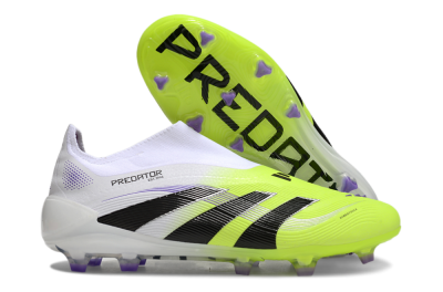 Adidas Predator Elite 25 Laceless FG Firm Ground Soccer Cleats - Yellow/Black/White