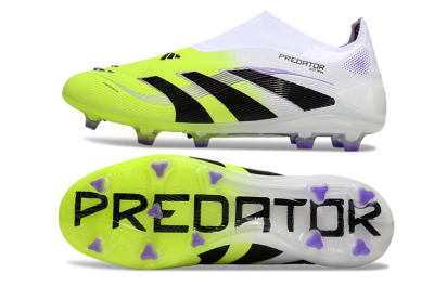 Adidas Predator Elite 25 Laceless FG Firm Ground Soccer Cleats - Yellow/Black/White