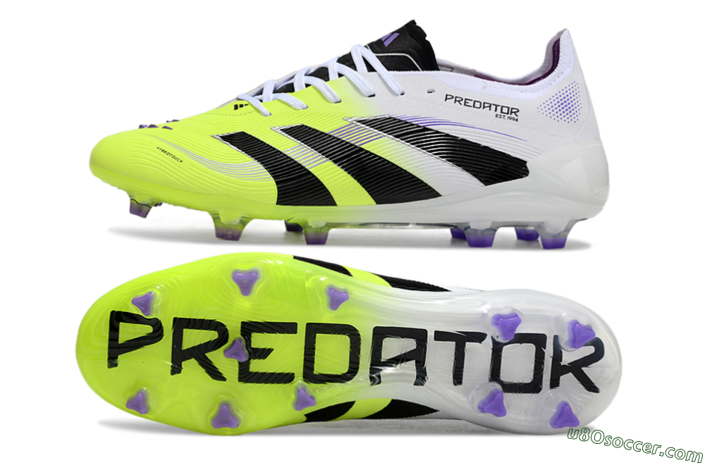 Adidas Predator Elite 25 FG Firm Ground Soccer Cleats - Yellow/Black/White 0