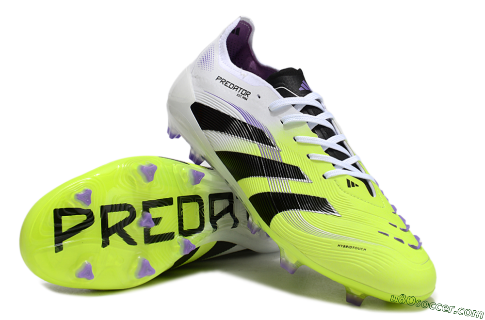 Adidas Predator Elite 25 FG Firm Ground Soccer Cleats - Yellow/Black/White 3