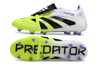Adidas Predator Elite 25 Foldover Tongue FG Firm Ground Soccer Cleats - Yellow/Black/White