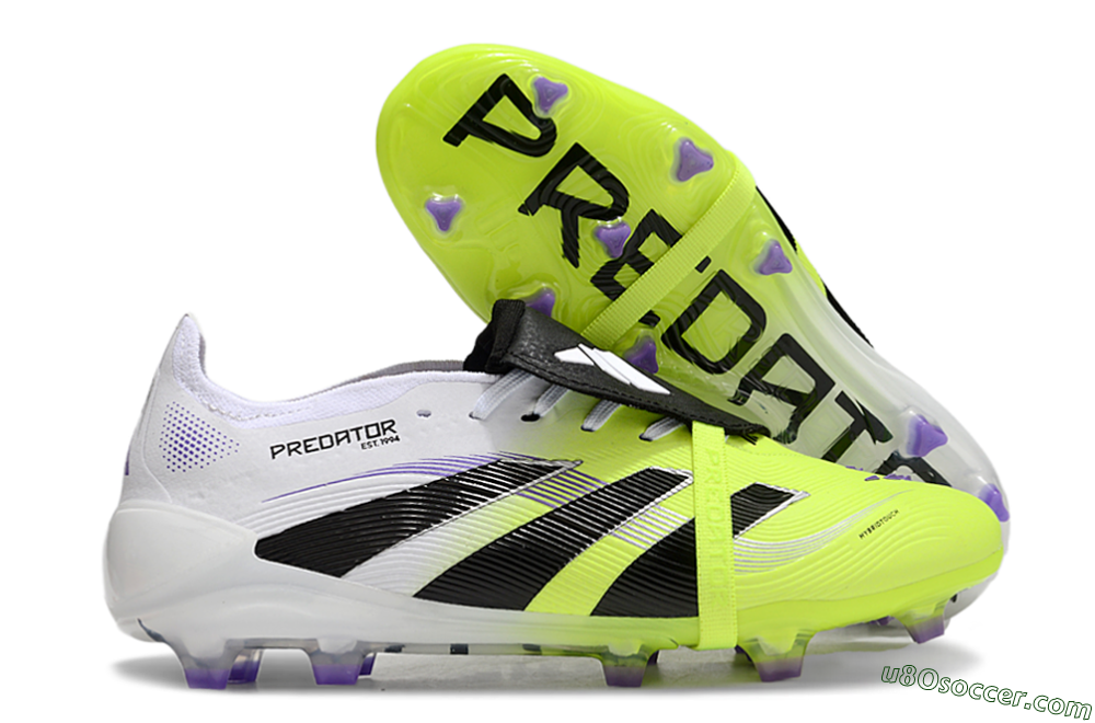 Adidas Predator Elite 25 Foldover Tongue FG Firm Ground Soccer Cleats - Yellow/Black/White 1