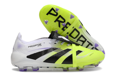 Adidas Predator Elite 25 Foldover Tongue FG Firm Ground Soccer Cleats - Yellow/Black/White