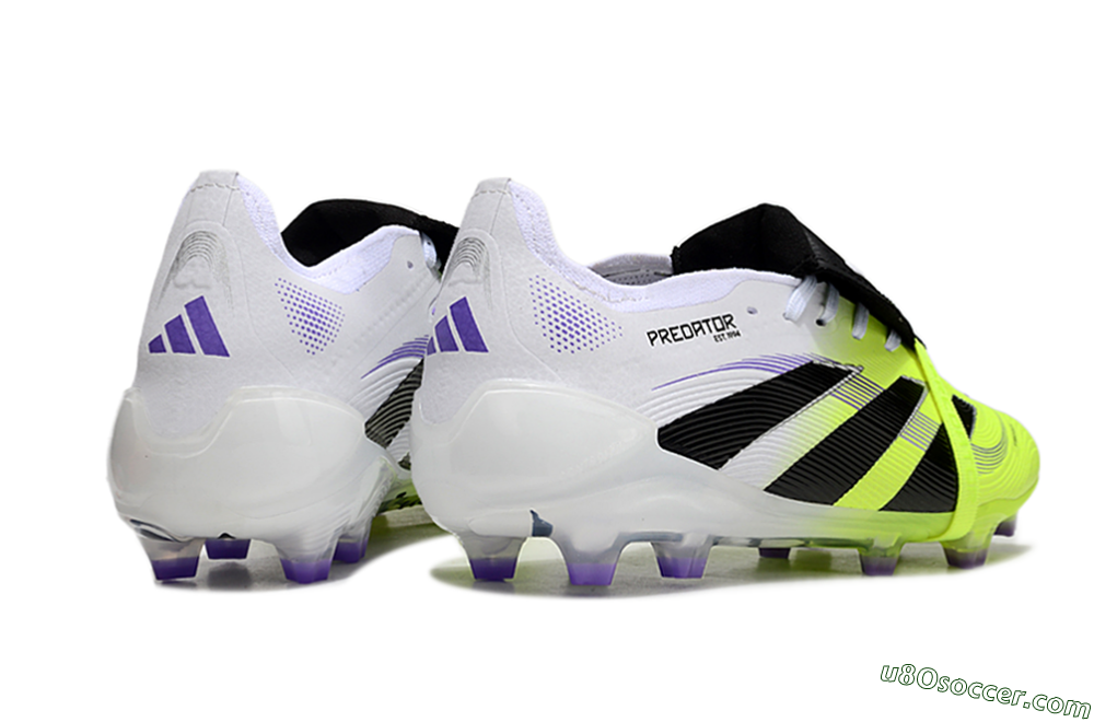 Adidas Predator Elite 25 Foldover Tongue FG Firm Ground Soccer Cleats - Yellow/Black/White 6
