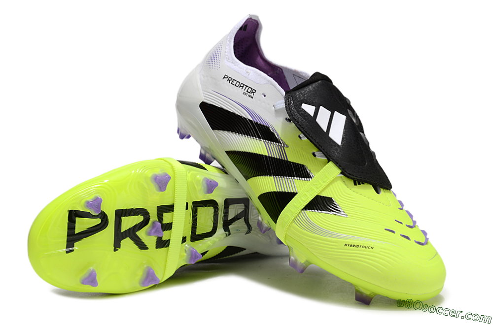 Adidas Predator Elite 25 Foldover Tongue FG Firm Ground Soccer Cleats - Yellow/Black/White 3