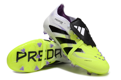 Adidas Predator Elite 25 Foldover Tongue FG Firm Ground Soccer Cleats - Yellow/Black/White