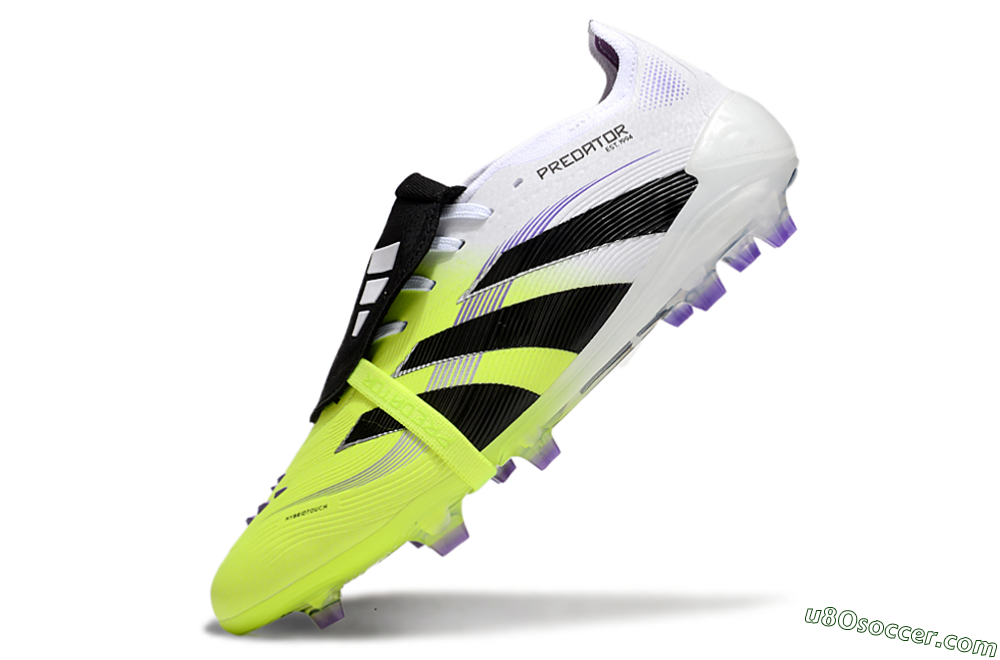 Adidas Predator Elite 25 Foldover Tongue FG Firm Ground Soccer Cleats - Yellow/Black/White 5