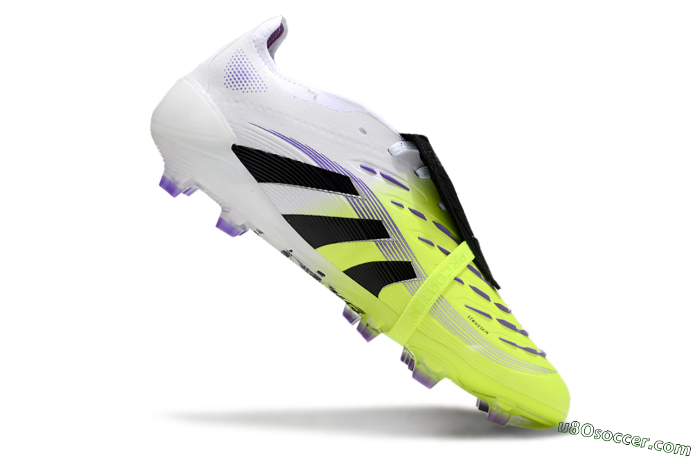 Adidas Predator Elite 25 Foldover Tongue FG Firm Ground Soccer Cleats - Yellow/Black/White 4