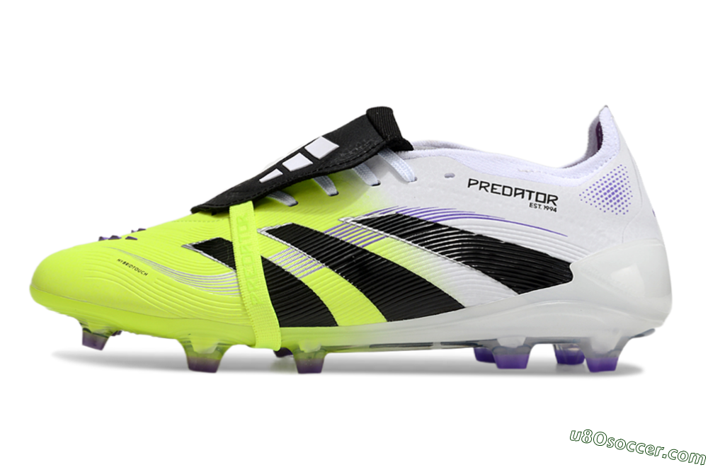 Adidas Predator Elite 25 Foldover Tongue FG Firm Ground Soccer Cleats - Yellow/Black/White 2