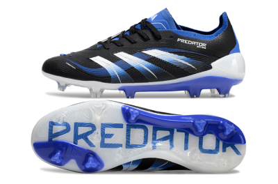 Adidas Predator Elite 25 FG Firm Ground Soccer Cleats - Black/Blue/White