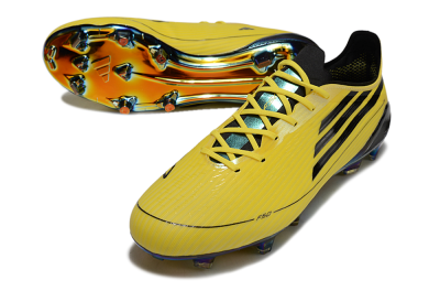 Adidas F50 Elite FG Firm Ground Soccer Cleats - Yellow/Black/Gold