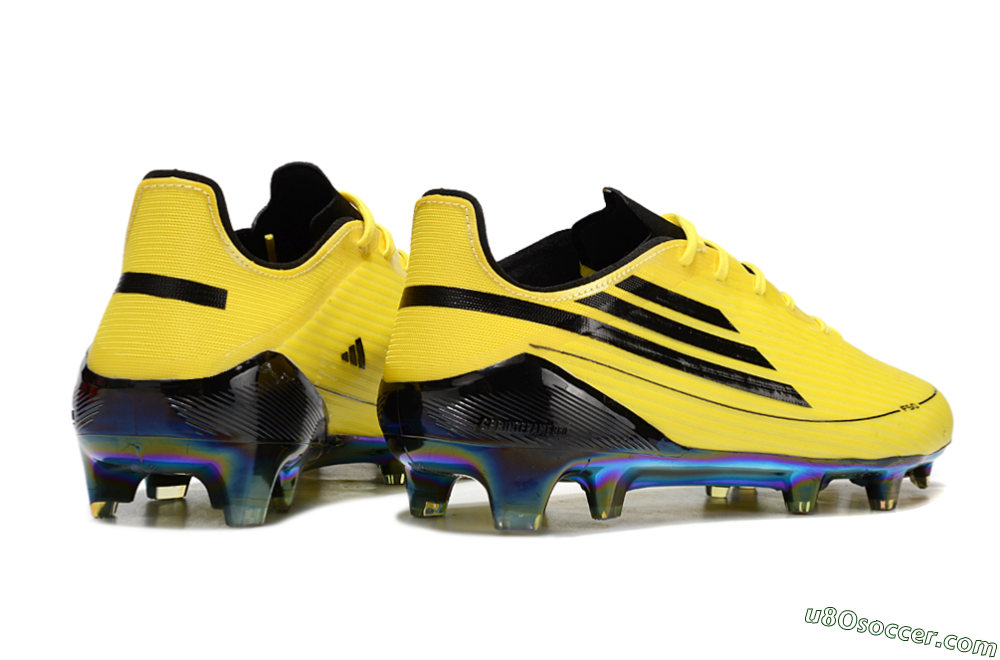 Adidas F50 Elite FG Firm Ground Soccer Cleats - Yellow/Black/Gold 6
