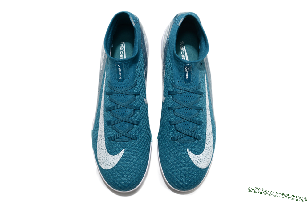 Nike Air Zoom Mercurial Superfly 10 Elite TF Artificial Turf Soccer Shoes - Blue/White 4