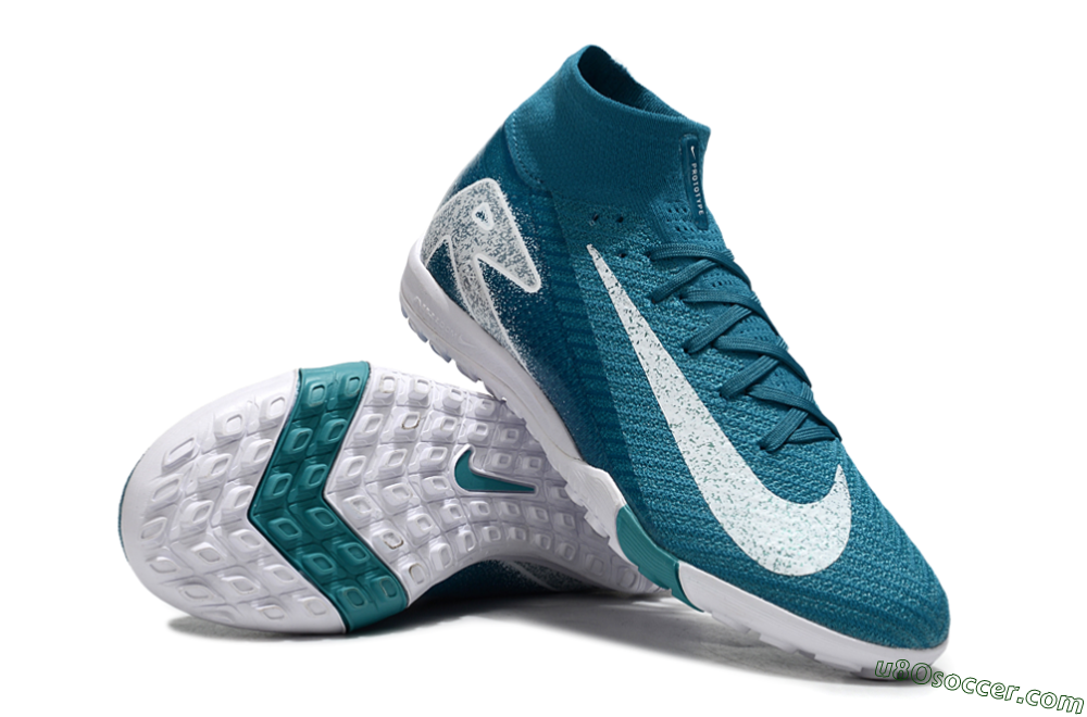 Nike Air Zoom Mercurial Superfly 10 Elite TF Artificial Turf Soccer Shoes - Blue/White 3