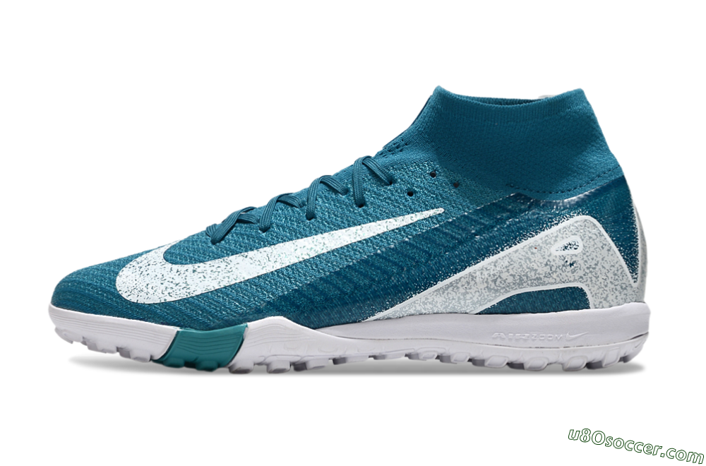 Nike Air Zoom Mercurial Superfly 10 Elite TF Artificial Turf Soccer Shoes - Blue/White 2