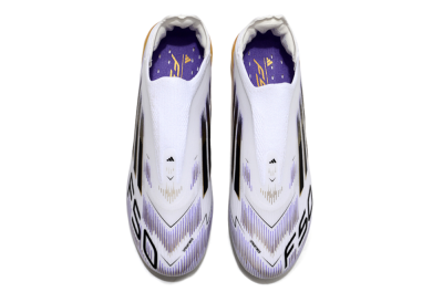 Adidas F50 Elite Laceless FG Firm Ground Soccer Cleats - White/Black/Gold