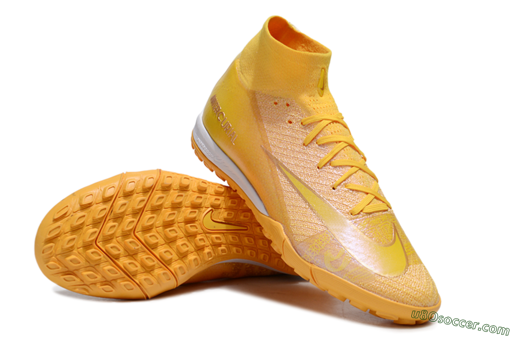 Nike Air Zoom Mercurial Superfly 10 Elite TF Artificial Turf Soccer Shoes - Yellow/White 3