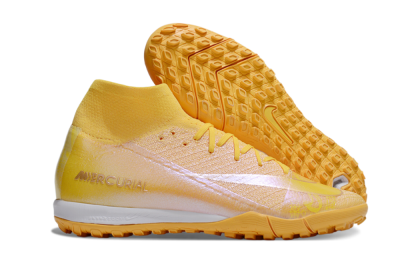 Nike Air Zoom Mercurial Superfly 10 Elite TF Artificial Turf Soccer Shoes - Yellow/White